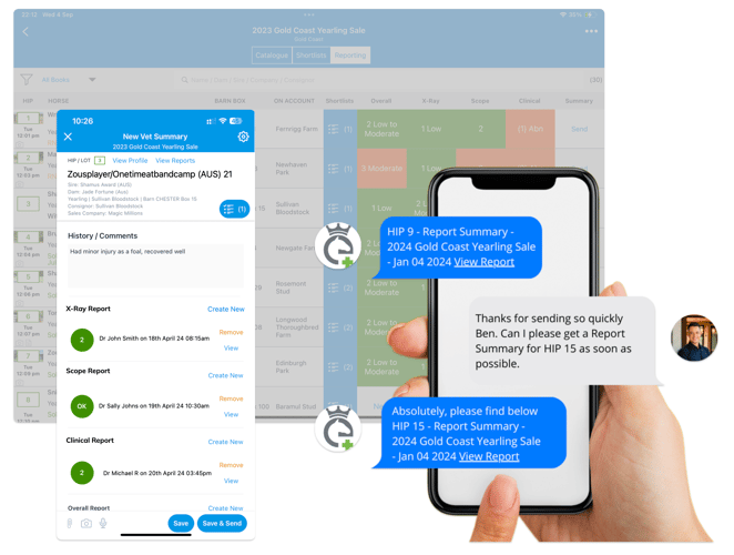 Vet Landing Page - iMessage Chat