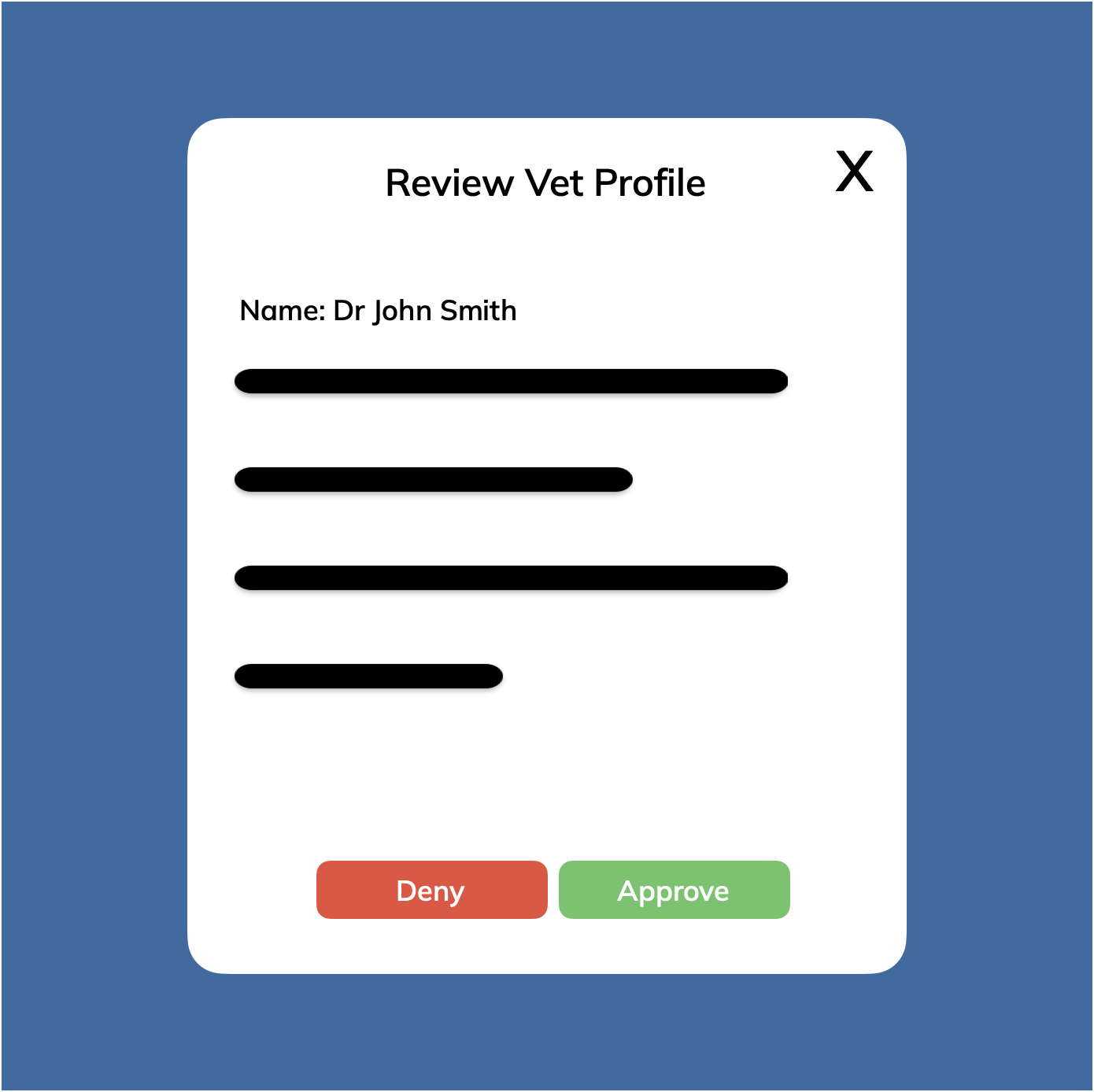 Review Vet Profile
